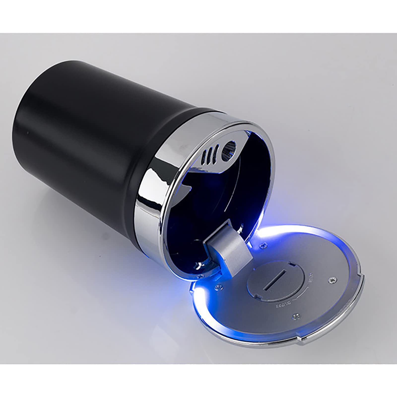 Amazon.co.jp: 車用 灰皿 ブルー LED 付き 電池交換便利 スリム