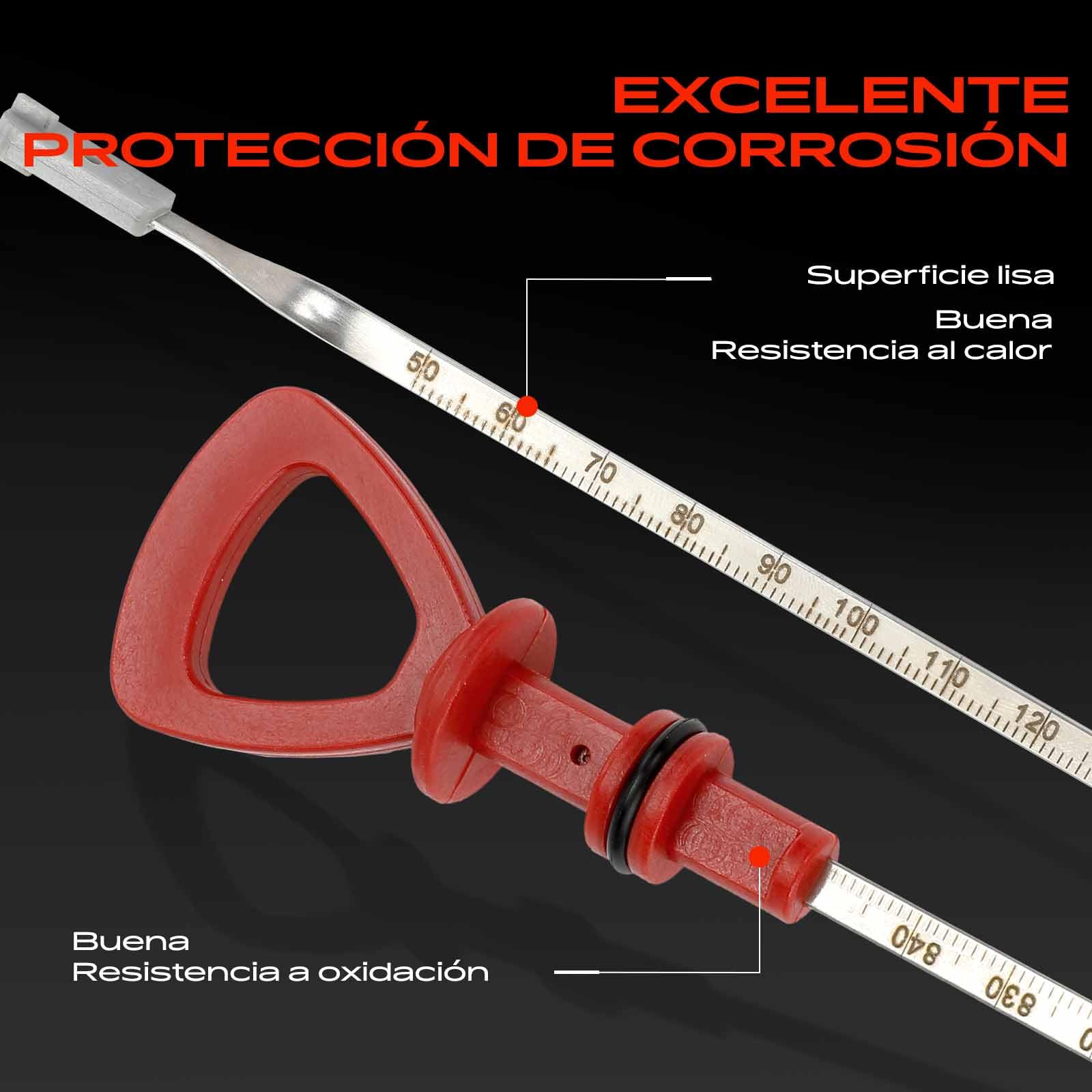 Frankberg Varilla medidora de aceite Compatible con A4 8D2 2.4 2.8 A4 Avant 8D5 2.4 A6 4B2 2.4 A6 Avant 4B5 2.4 P.a.s.s.a.t 3B2 2.8 V6 P.a.s.s.a.t 3B5 2.8 V6 Replace# 078115611S