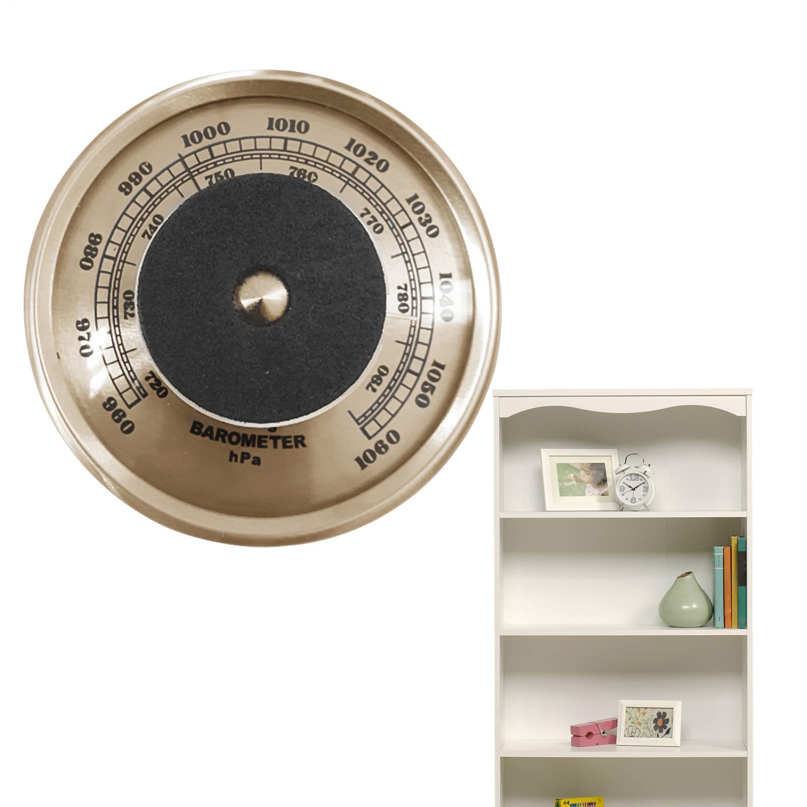 Barometri per la Casa - Barometro Tradizionale con Quadrante con Temperatura e Umidità, Termometro Igrometro a Parete per Patio, Parete o Decorativo, Termometro Rotondo da Appendere Diametro 70