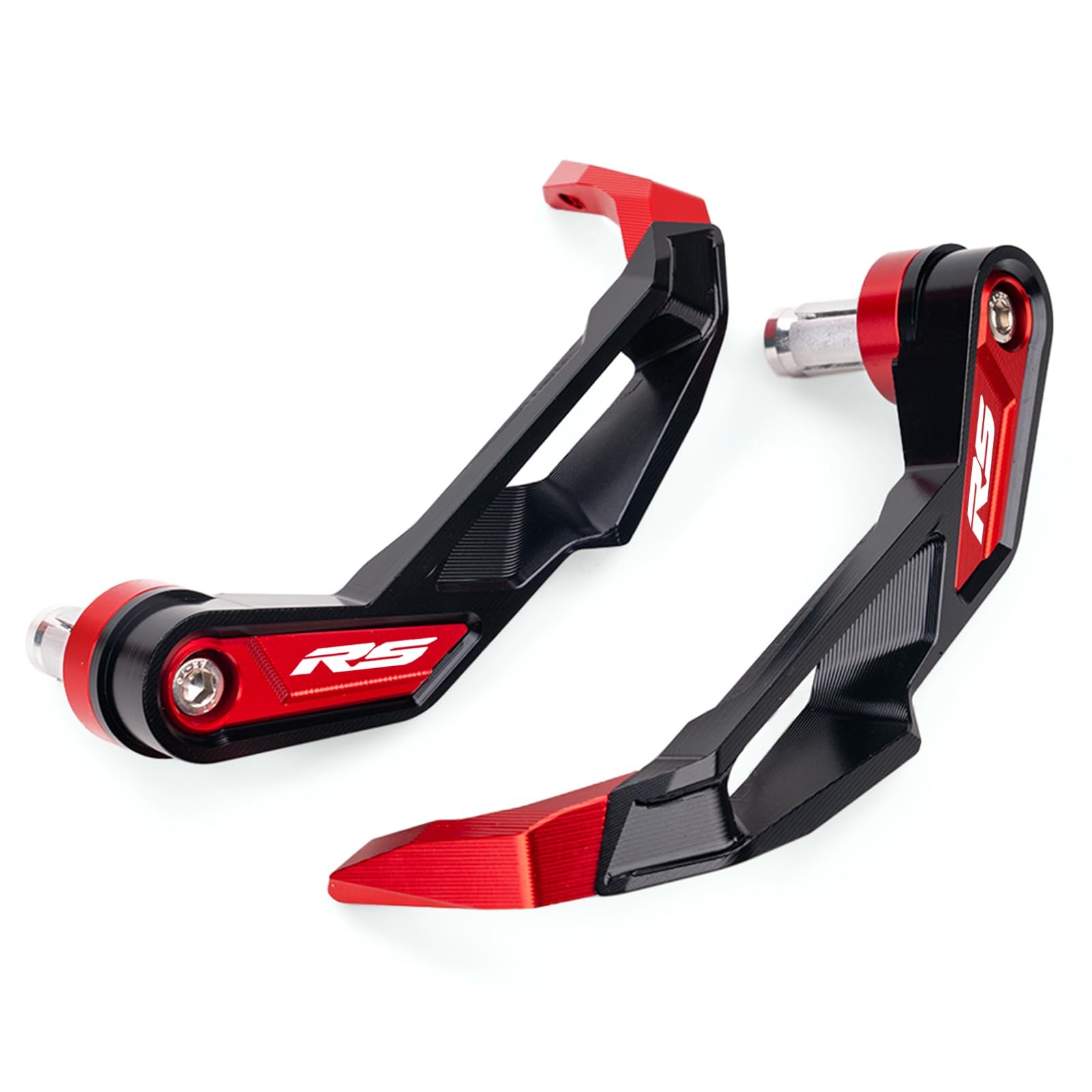 Paramani Moto Per RS 660 RS660 RSV4 FACTORY 2021-2025 RS457 2024 2025 RS125 RS50 Accessori moto Protezioni per manubrio Protezioni per leve freno e frizione Alluminio Paramani (Rosso)