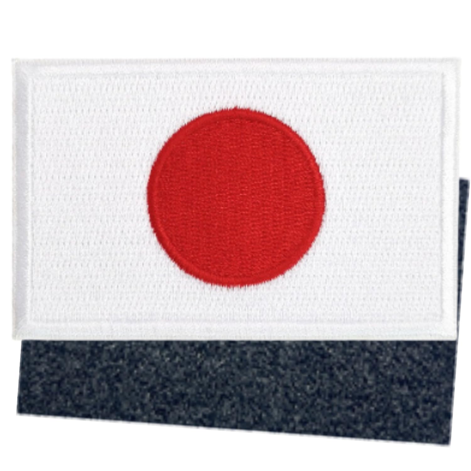 Amazon.co.jp: 日本国旗 ワッペン 刺繍入り アップリケ 8cm×5cm