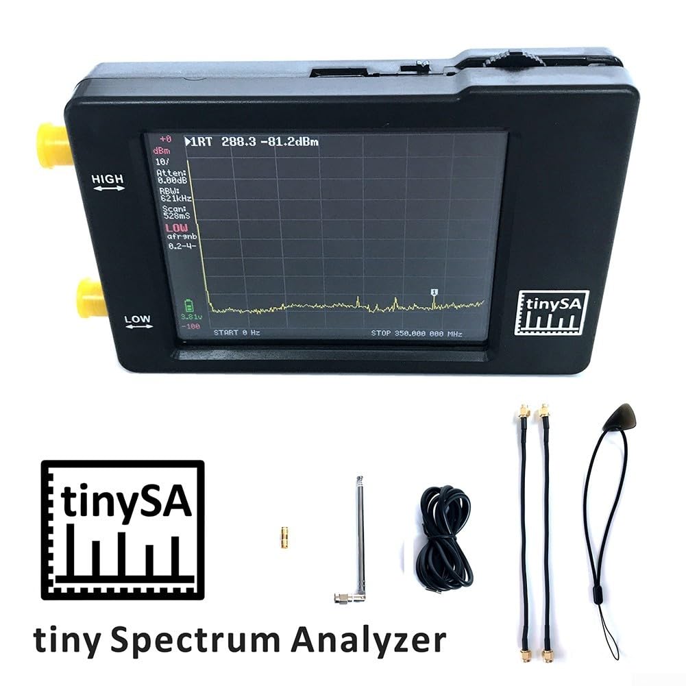 Analizador portátil del espectro del RF con el diseño compacto y la pantalla táctil Analizador del espectro del PDA de la pantalla táctil de 2.8 pulgadas pequeño analizador del espectro generador del