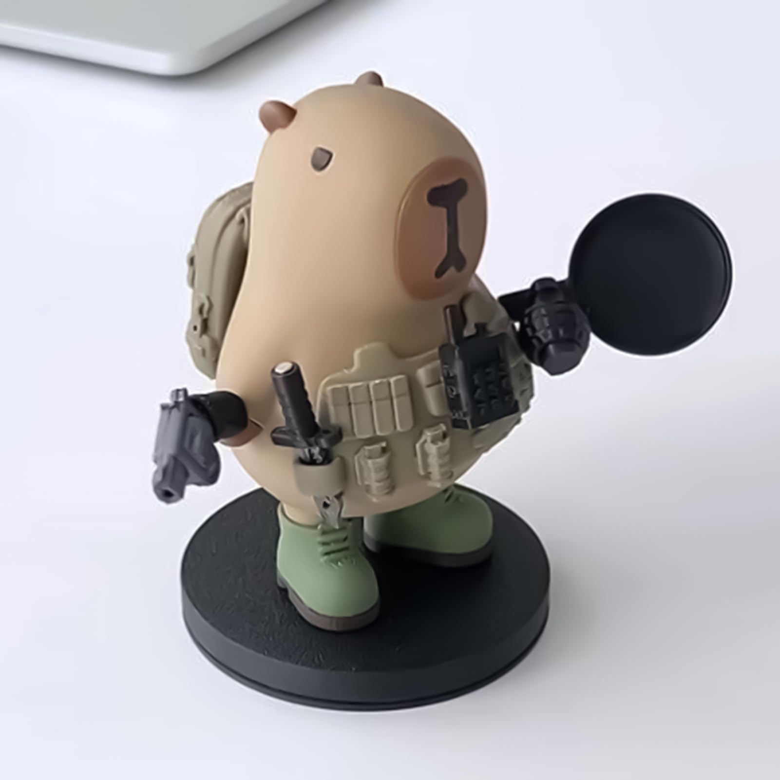 Capibara Impreso En 3D Con Accesorios Magnéticos – Figura Coleccionable Para Escritorio, Regalo Divertido Y Decorativo