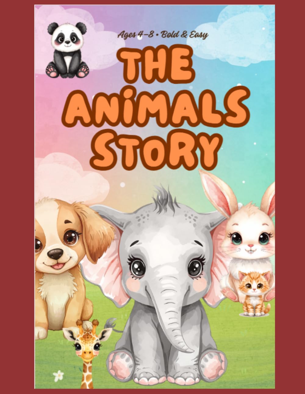 Cute Animal Adventures Coloring Book for Kids Ages 4–8: 28 Bold & Easy Fun Animal Pages with Jungle, Ocean, Farm, Safari & Forest Friends