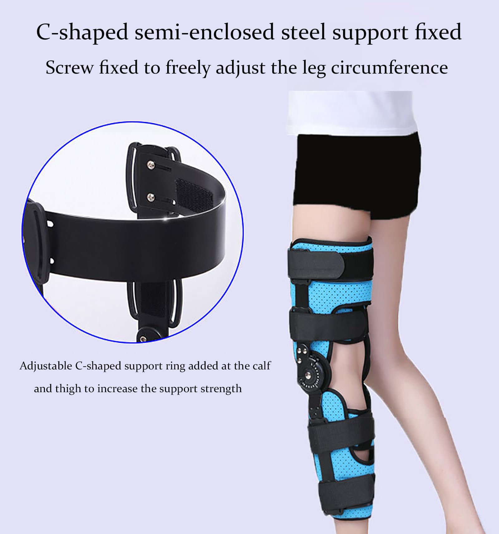 Rodillera Con Bisagras Rom, Rodillera Con Descarga De Artrosis, Rodillera Acl, Rodillera Ortopédica, órtesis De Soporte Inmovilizador De Rodilla Ajustable, Para Lesiones/Recuperación Posoperatoria
