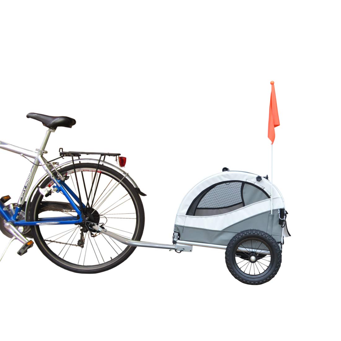 PAPILIOSHOP KUMA: Rimorchio Multifunzionale per Bici e Passeggino - Trasporto Sicuro di Cani, Gatti e Animali Domestici, Ideale per Escursioni, Campeggio e Attività All'Aperto