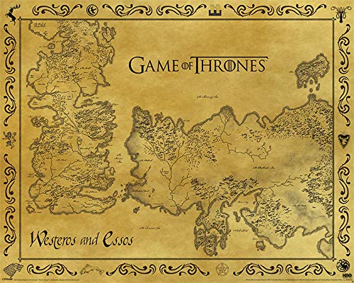 Juego de Tronos – Mapa/tarjeta – 40 x 50 cm
