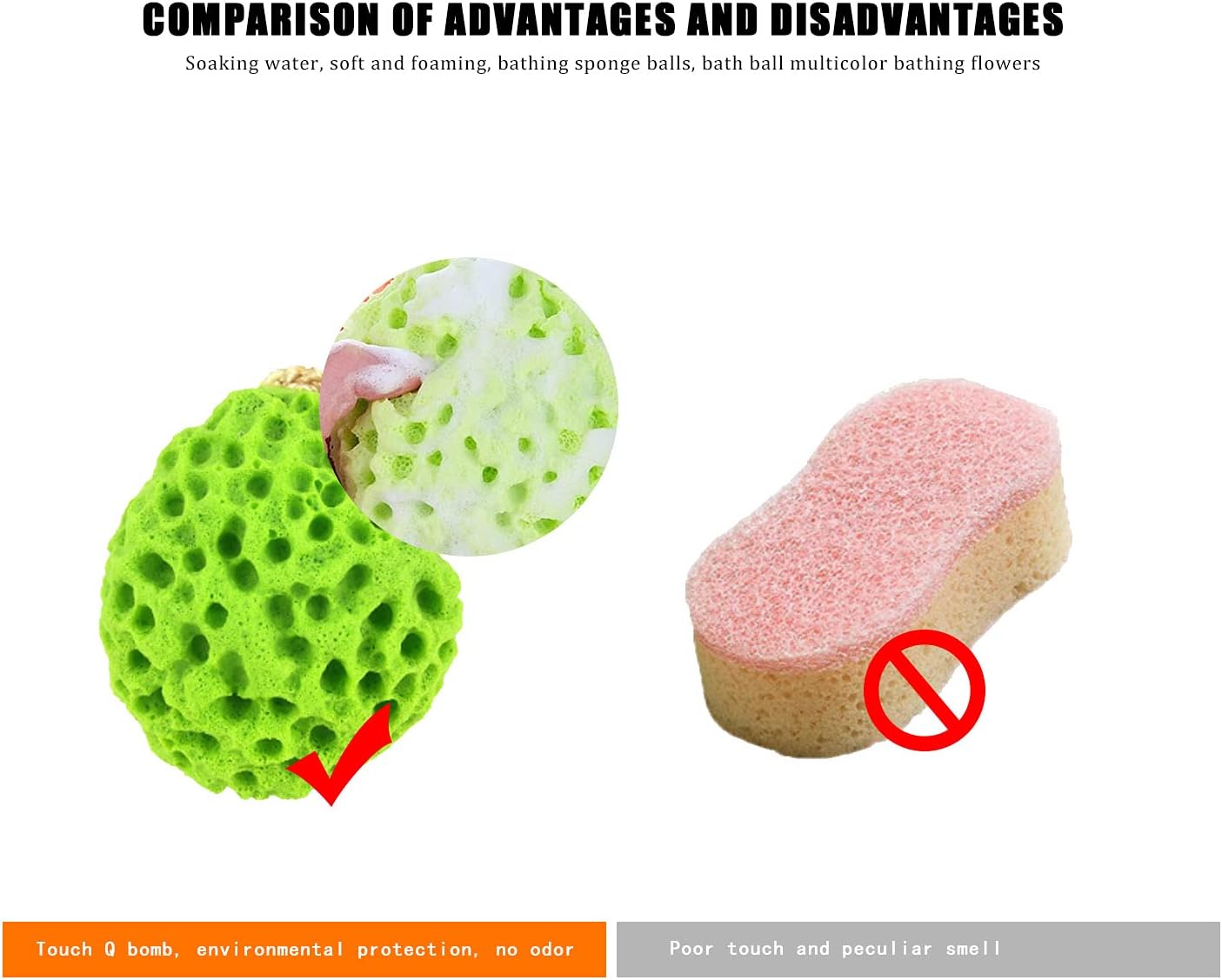 Body Bath Sponge Bath Sponge 3 Pack Soft Body Shower Sponge Cleansing Body Sponge Exfoliating