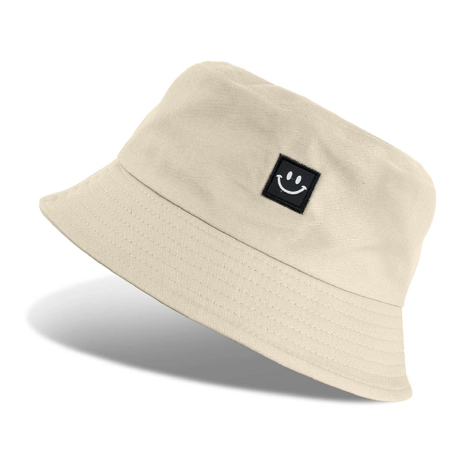 CMTOP Sombrero del Pescador Algodón Plegable Bucket Hat Al Aire Libre Visera Sombrero de Sol de Playa para Senderismo Camping