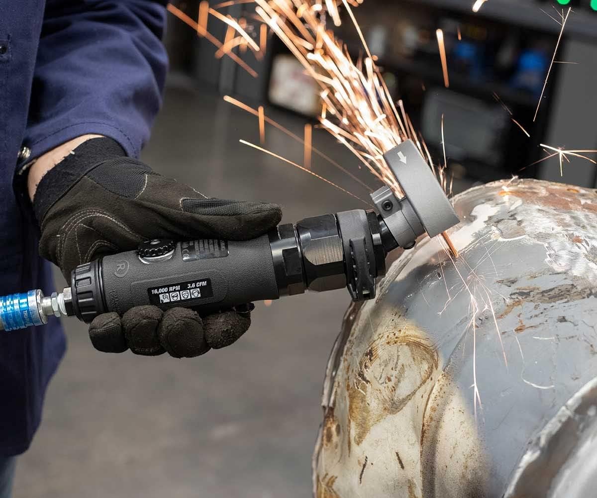 Eastwood 3in Adjustable Head Cut Off Tool Up N Down Function Durable Air Motor Aluminum Shroud