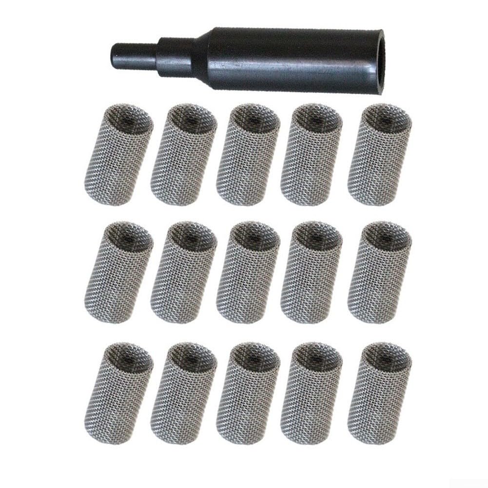 Diesel-Luft-Standheizungssieb, 16 Stück, Edelstahl-Filter, Netz, kompaktes Design, einfache Installation (6 Stück)