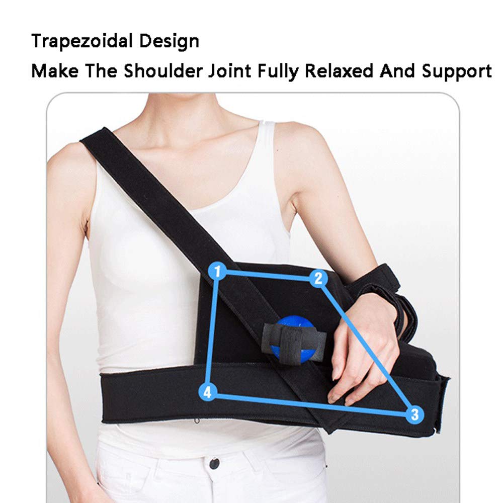 Cabestrillo para Brazo, esparcidor de Brazo Transpirable Ajustable con inmovilizador de Hombro, Correa para el Hombro Suave y Transpirable, Adecuado para Mujeres Adultas, Derecha