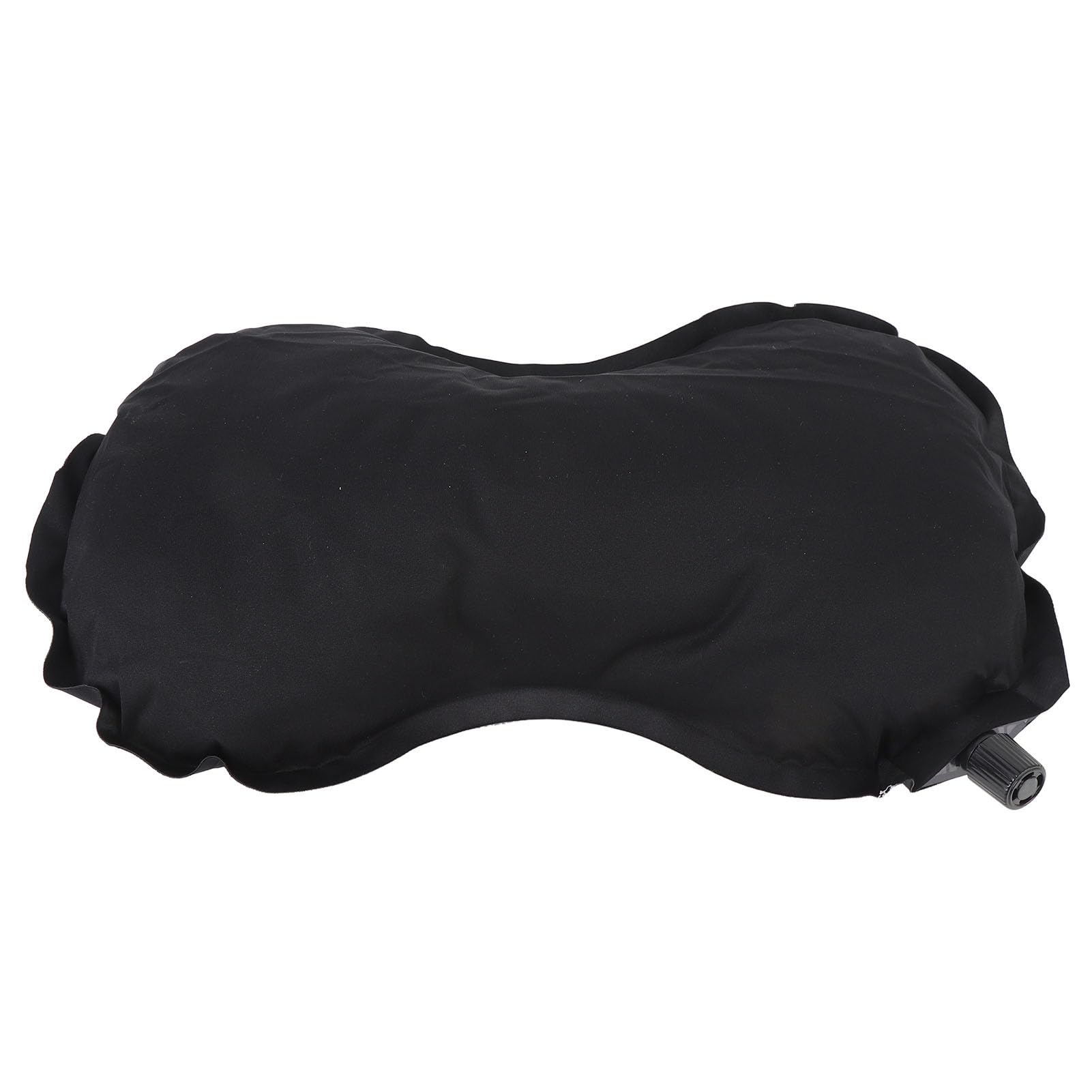 Asixxsix Inflatable Travel Pillow for Camping, Filled with Resilient Sponge, Lightweight and Portable Inflatable Pillow, Travel Lumbar Pillow, Portable Back Support Pillow for Chair (Black)