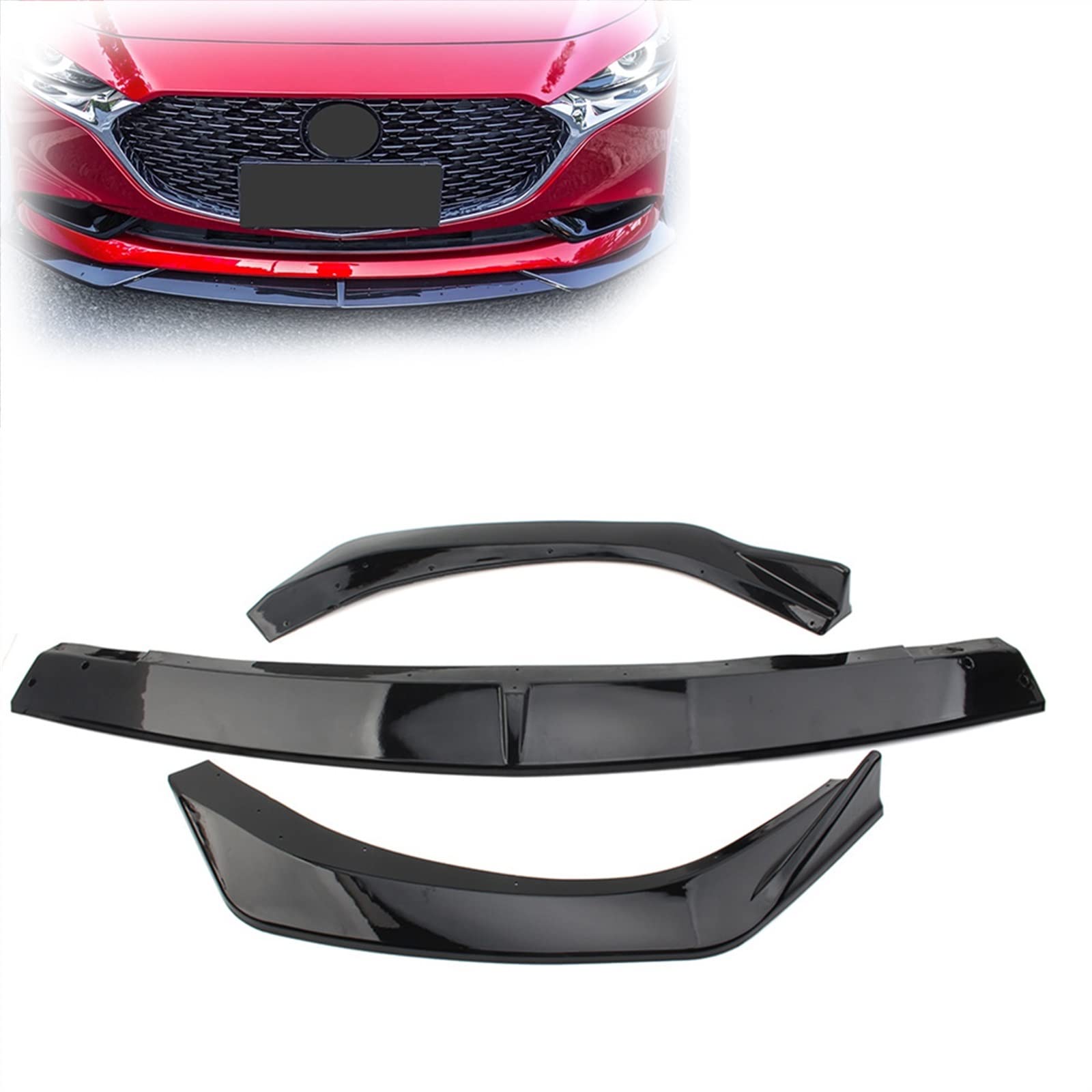 Diffuseur avant pour Mazda 3 Axela améliorant l'aérodynamisme