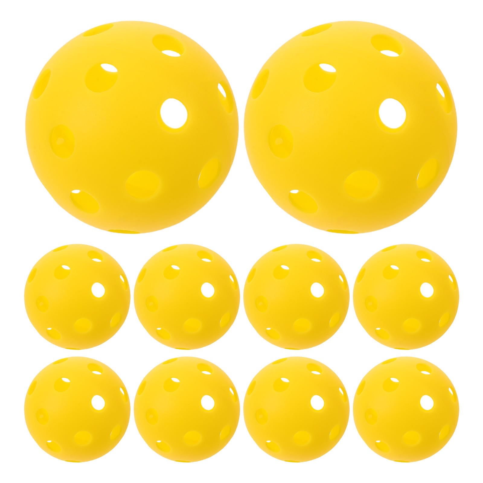 SHINEOFI 20 Palline da Allenamento per Pickleball, 26 Buche, Palline da Allenamento Gialle per Sport Indoor E Outdoor, Resistenti E Ad Alto Rimbalzo per Pickleball All'aperto.
