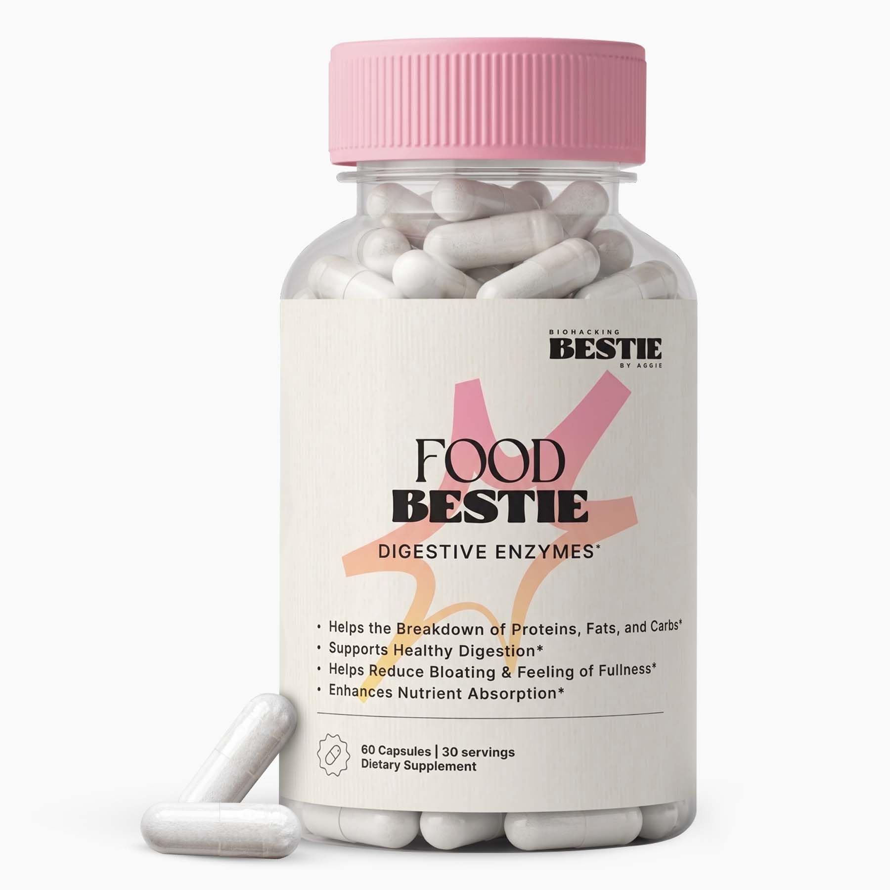 Amazon.com: Biohacking Bestie - Food Bestie Enzyme Supplement - 60