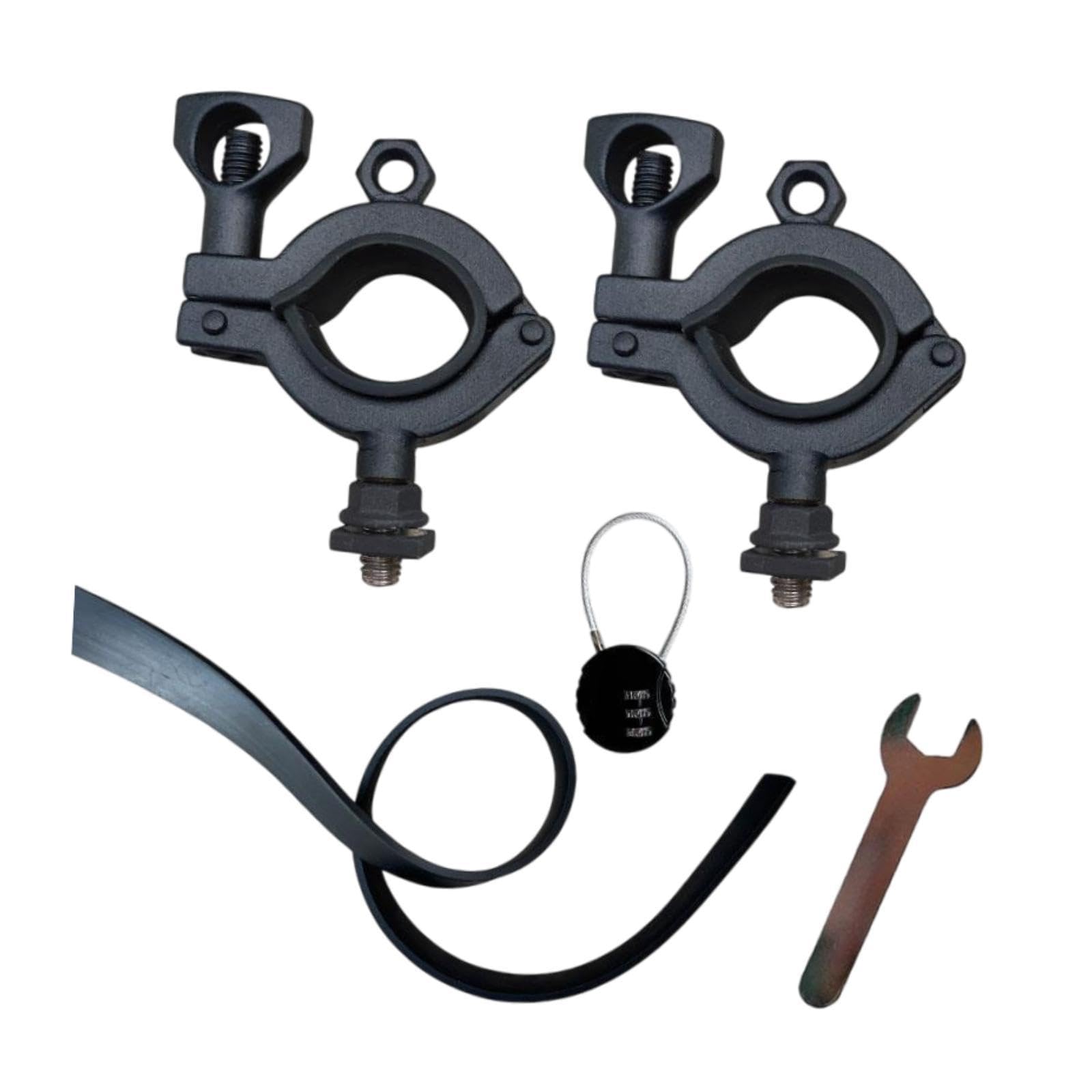 Dachträger Spatenhalter für Fahrzeuge, Klemmen für Outdoor Nutzung, Schwarz
