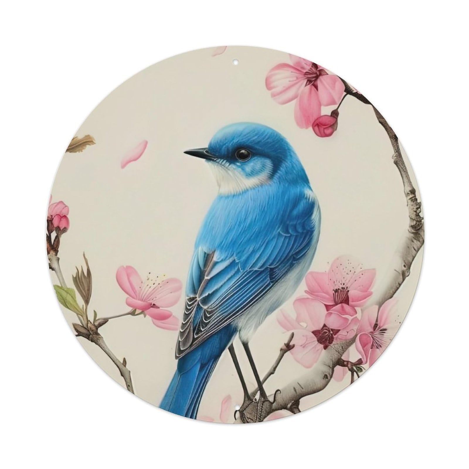 Animal The Blue Bird Artwork Metal Tin Sign