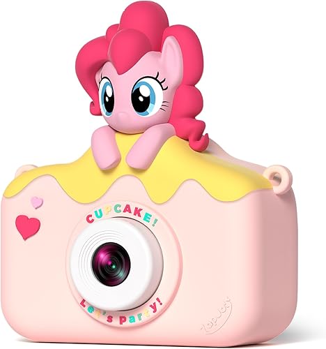 My Little Pony Hasbro - Cámara digital para niños de 3 a 12 años, cámara digital para niños y niñas, lente dual HD 1080P IPS, cámara digital de