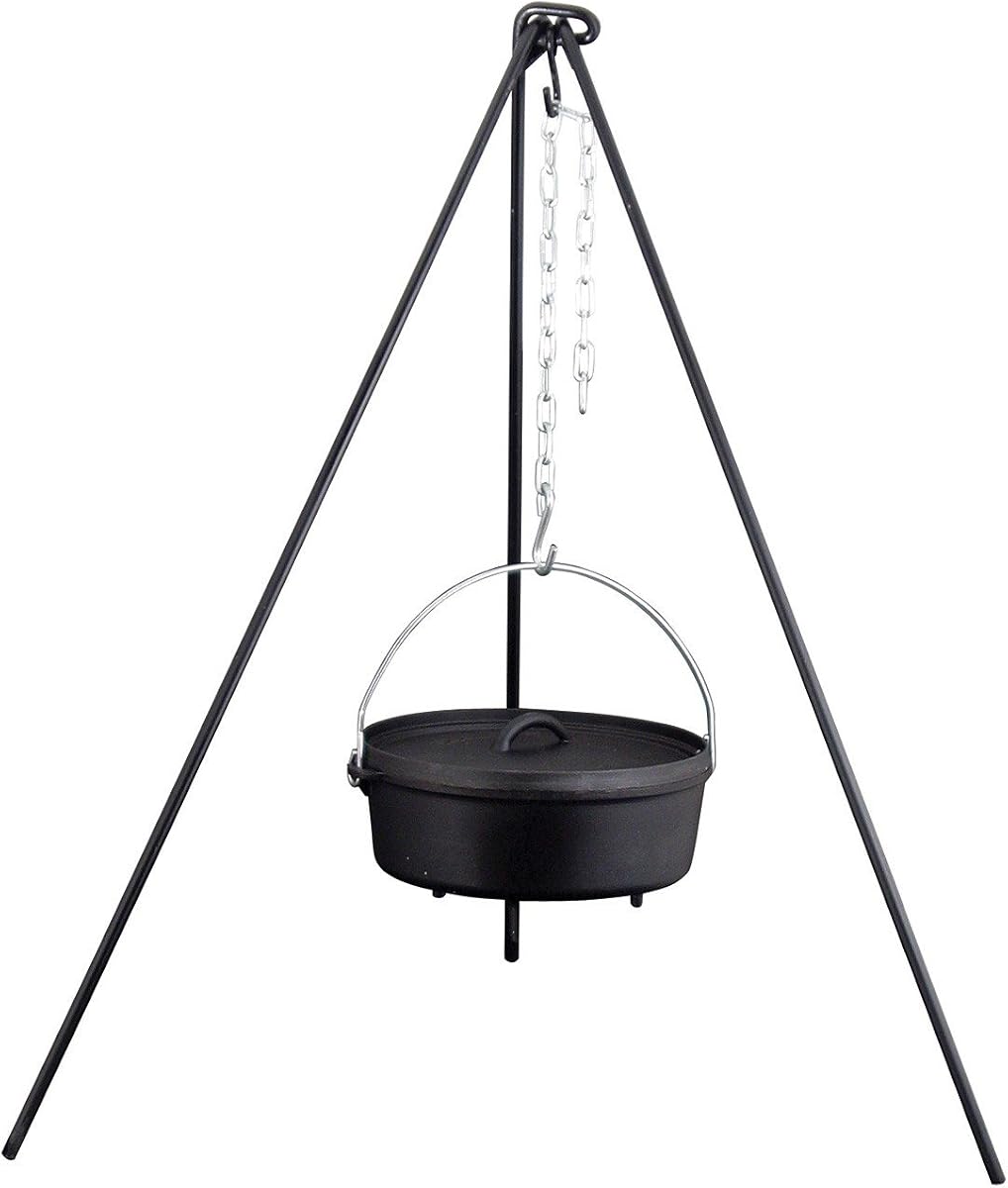 Trípode para horno holandés - 50", Negro