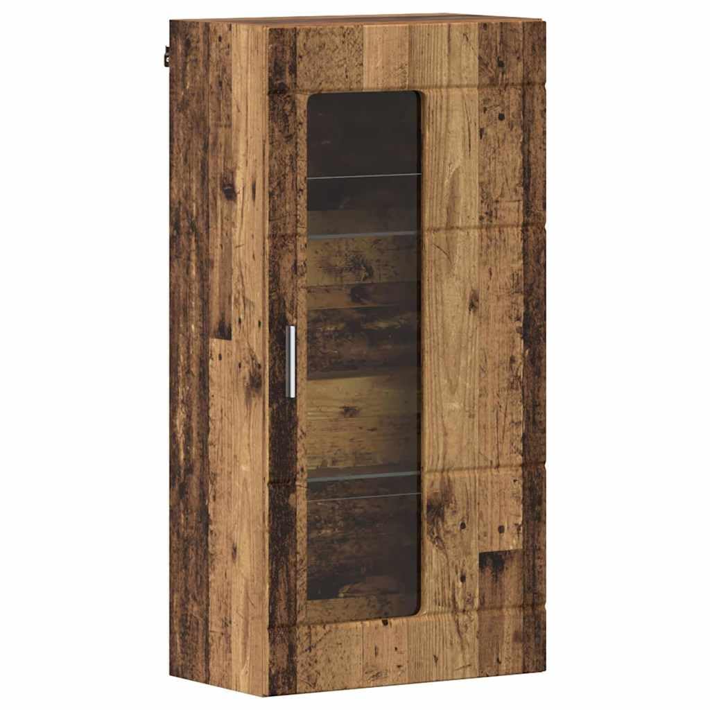Florin - Set di 3 mobili per TV con cassetti, in legno anticato, per soggiorno, scaffale basso, portaoggetti moderno per la famiglia
