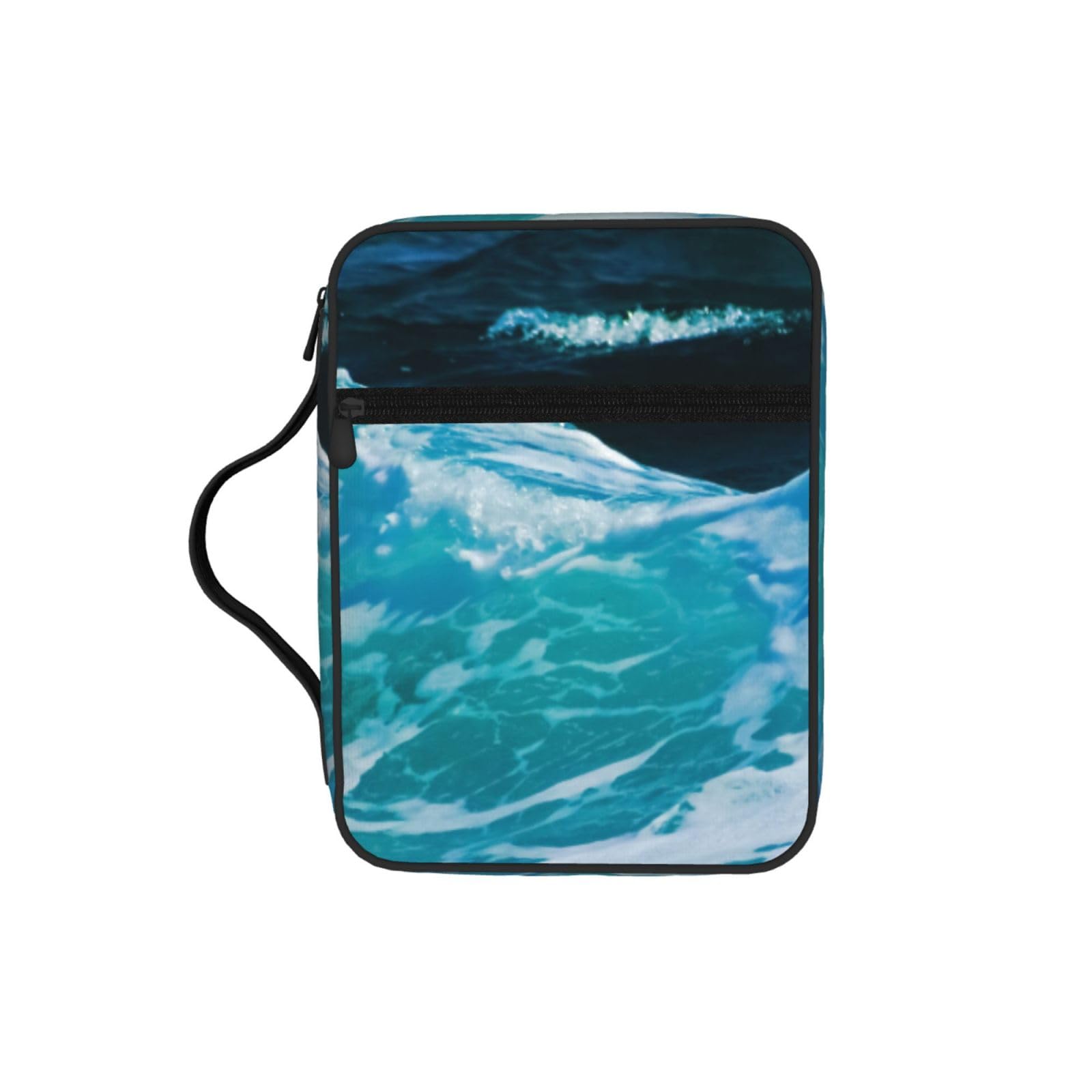 Ocean Beach Bible Cover Case Waterproof Bible Bag With Handle Organizer Storage Book Cover For Bible Study