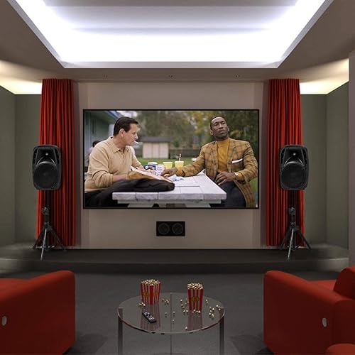 Miniatura 3 de GOFLAME Altavoces alimentados de 2 vías de 1600 W, sistema de altavoces PA portátil con 2 soportes de altavoz y micrófono, altavoces DJ