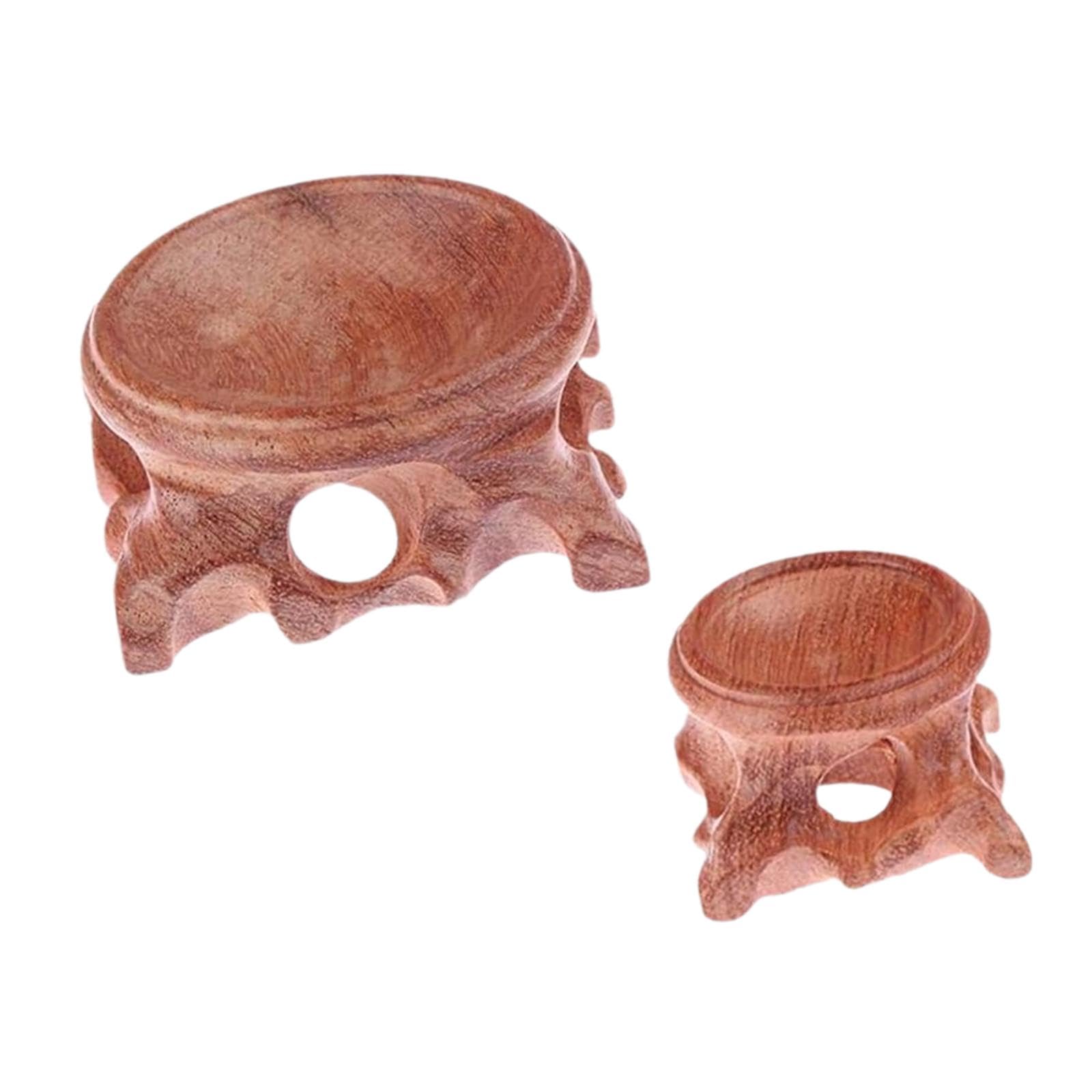 Support en bois pour sphère : évitez les chutes de vos globes avec ce lot de 2