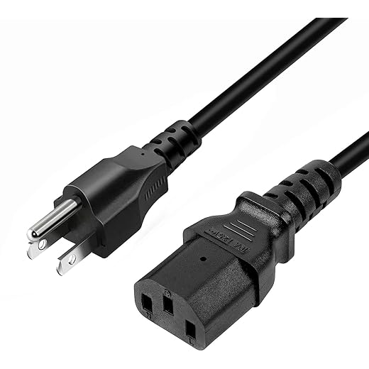 Power Cord Cable Compatible for Instant Pot Electric Pressure Cooker, Rice Cooker, Power Quick Pot, Microwave, Soy Milk Maker and More Kitchen Appliances 3 Prong Replacement Power Cable Accessories