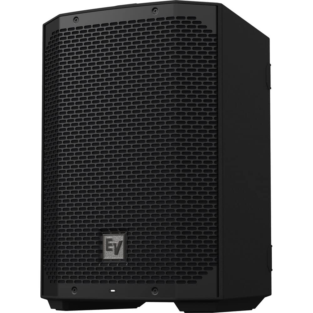 Electro-Voice EVERSE 8 8" 2-Way Battery Powered Loudspeaker with Bluetooth (Black) Bundle with Auray Steel Speaker Stand and XLR-XLR Cable