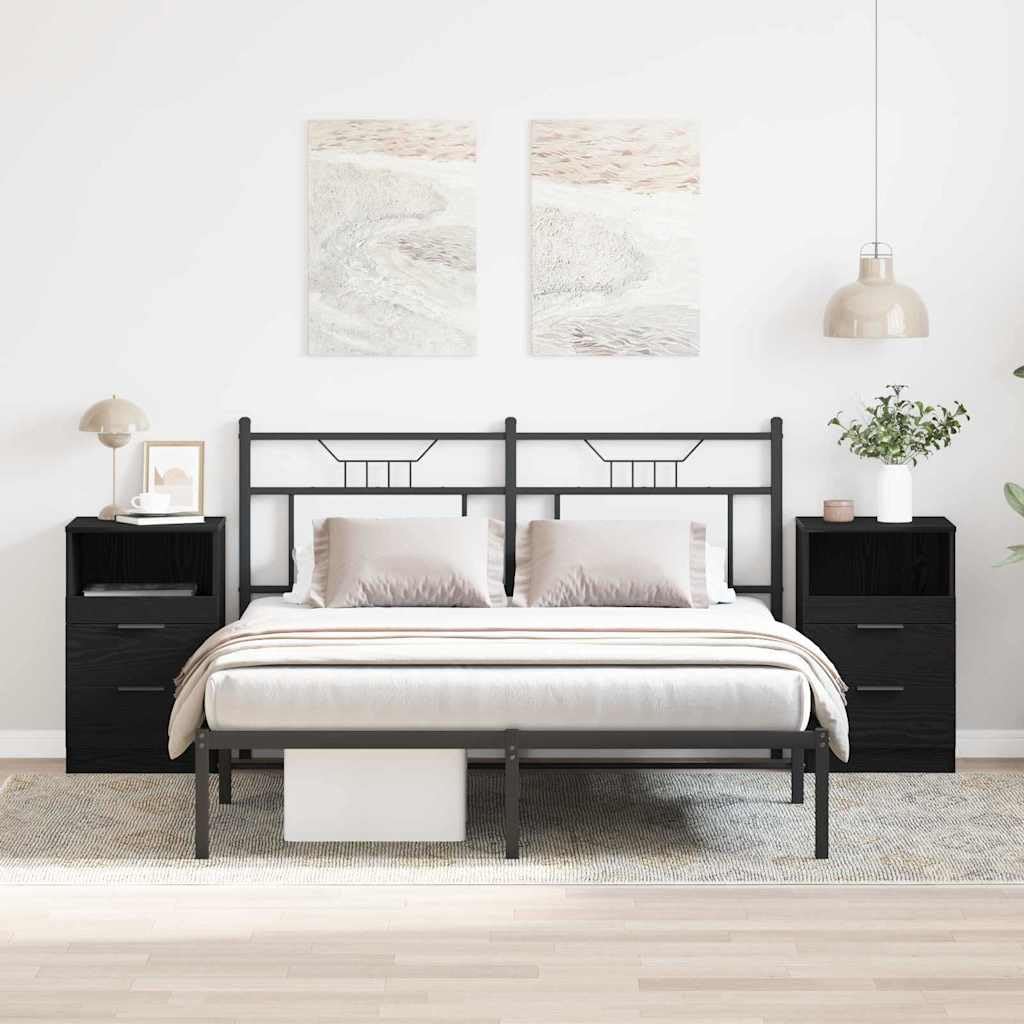 Table d'appoint de lit lot de 2 meuble de rangement pour chambre et couloir cosy