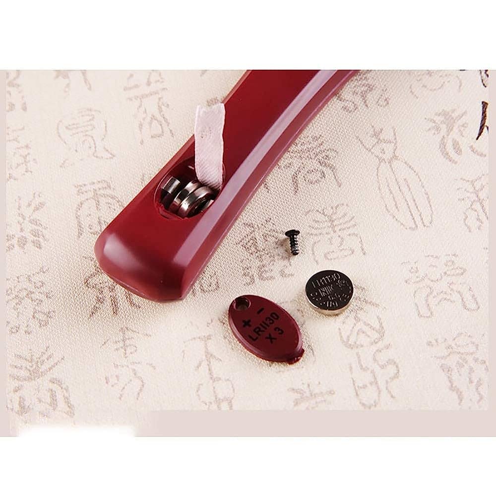 Lupa de Mano Grande con luz 4X, 6X y 8X, con 3 Luces LED para Personas Mayores, Color Rojo