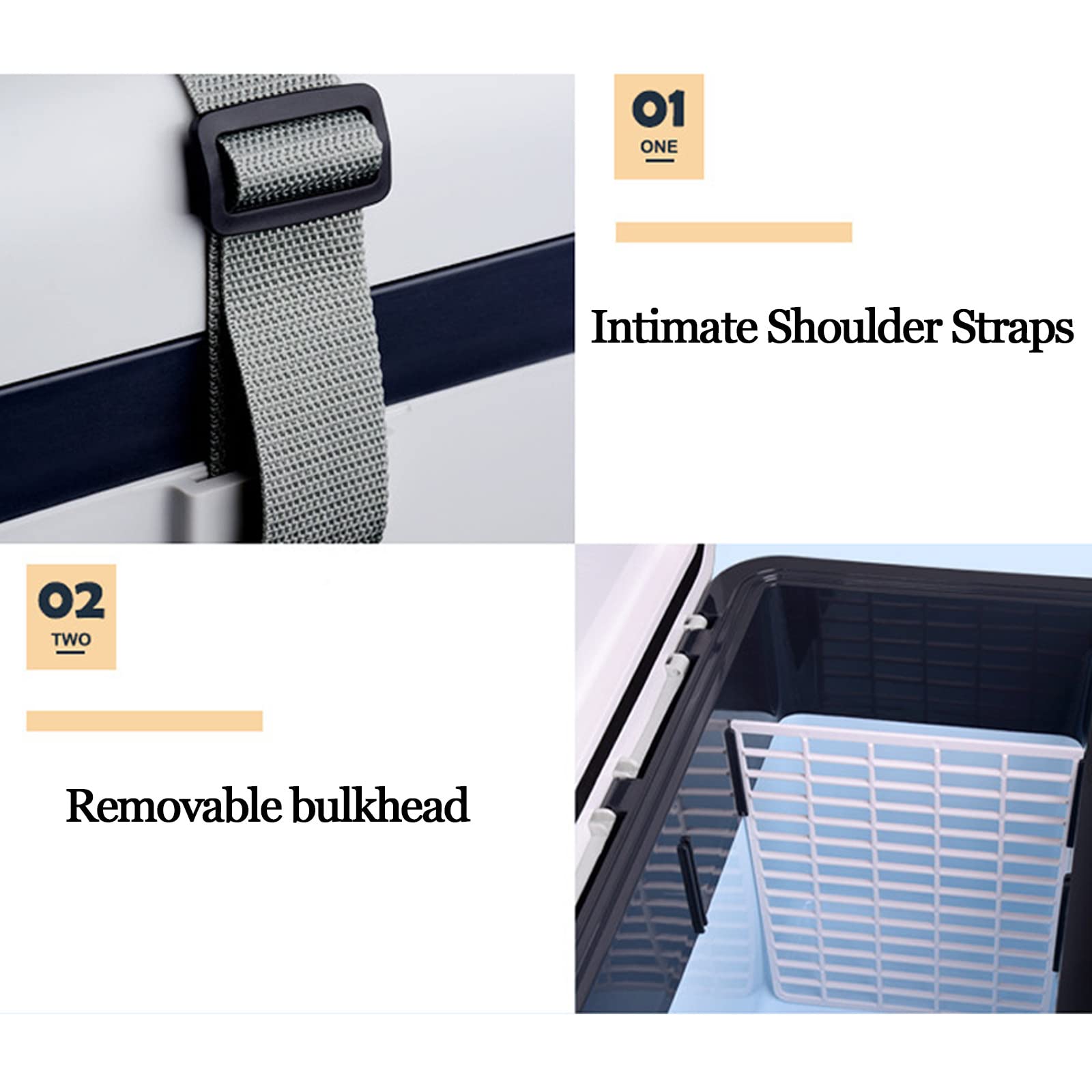 Mini refrigerador portátil de 15 L para coche, compacto, con alimentación de 12/24 V CC y 110/220 V CA, función de frío y calor (-10 °C a 65 °C), para camping, pícnic, barbacoa, uso en exter