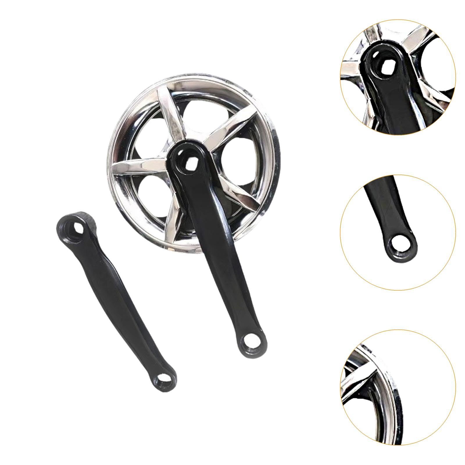 harayaa Guarnitura 152mm Parte di Ricambio Leggera Alte Prestazioni Facile da Installare Componente Braccio della Pedivella Regolabile Accessori per La Ripara