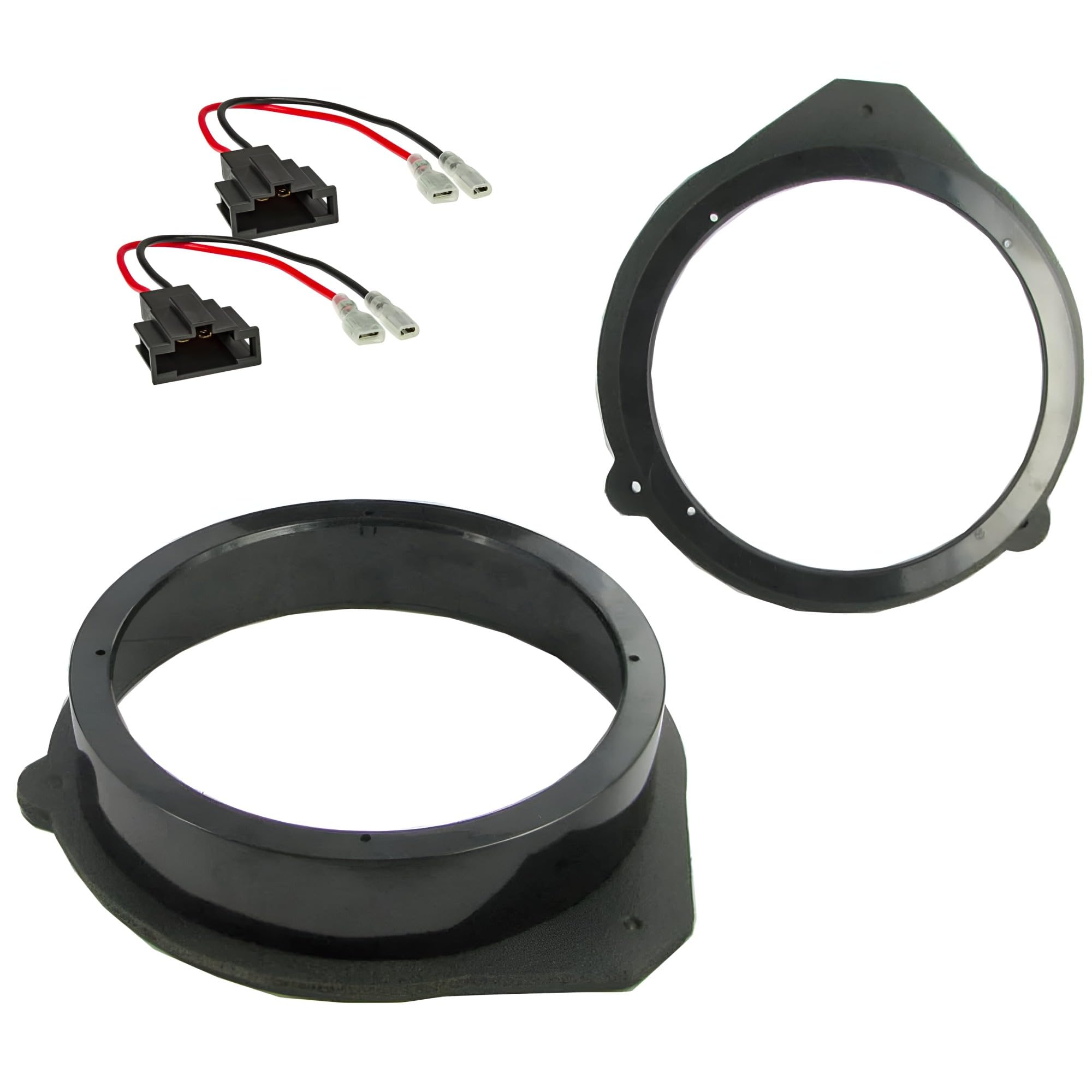 Sound-way Kit d’Installation d’Enceinte de Voiture 16,5 cm (6,5”) – Entretoises et Supports pour Haut-parleurs pour modèles de véhicules sélectionnés, Anneaux adaptateurs Audio pour Portes