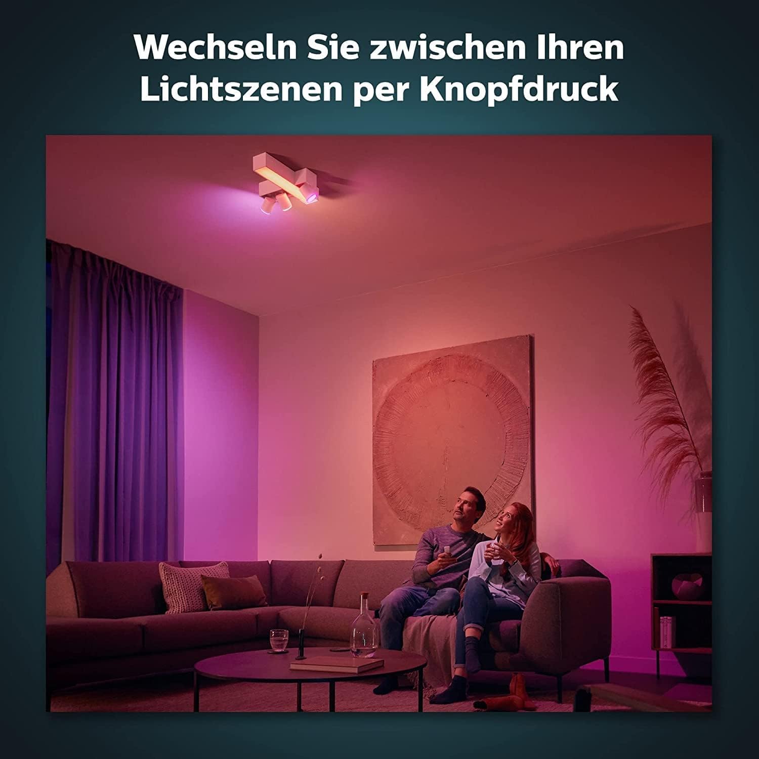 Philips Hue – 2er-Pack Dimmer Switch Weiß (EU/UK) smarter Dimmer zur Steuerung von Leuchten und Lichtszenen, kabelloser Lichtschalter ohne Installation, weiß