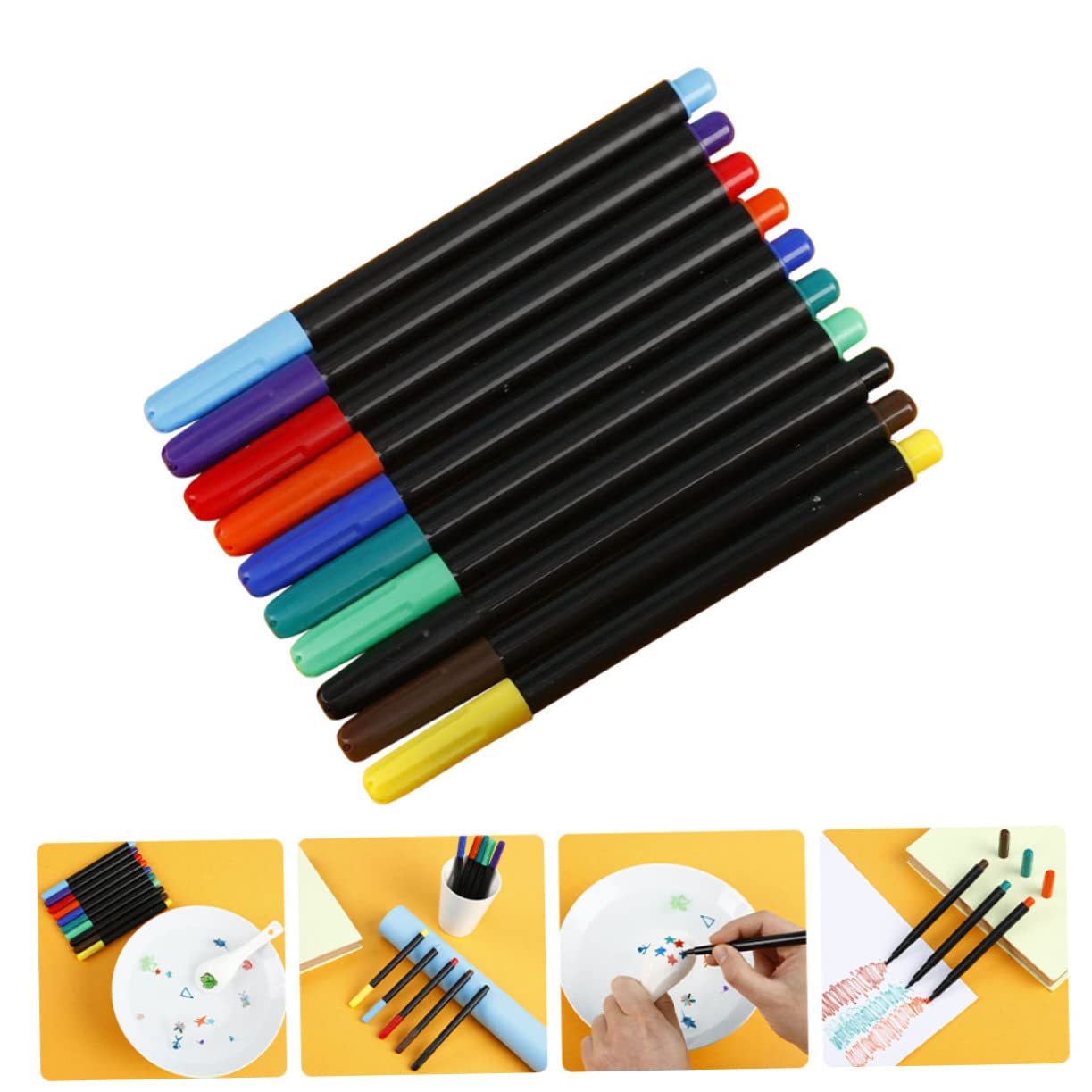 SEWACC 40stücke Wasser-malstifte Für Junge Mädchen Kreative Wasserfarben Für Whiteboard Und Auswaschbare Leichte Und Handliche Malutensilien Für Zeichnen Und Schreiben