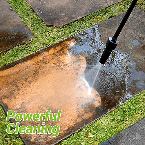 Paxcess Portable Pressure Car Washer, Electric Power Washer Machine with Adjustable Spray Nozzle Foam Cannon for Driveways, Patios and Washing Vehicles - Thumbnail 2