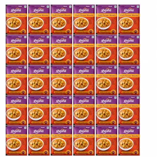 Image of Shasha Shahi /Matar Paneer Masala, Rs-10, Pack of 30 | Spice Mix for Rich & Creamy Shahi Paneer, No Onion or Garlic, From the House of Pansari