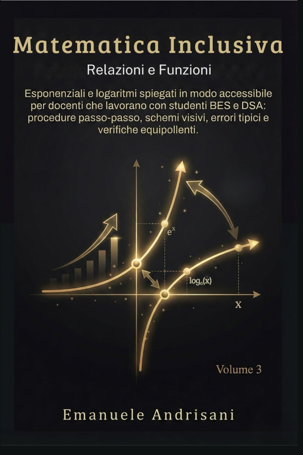 MATEMATICA INCLUSIVA - VOLUME 3 -: Esponenziali e logaritmi spiegati in modo accessibile per docenti che lavorano con studenti BES e DSA: procedure ... errori tipici e verifiche equipollenti.