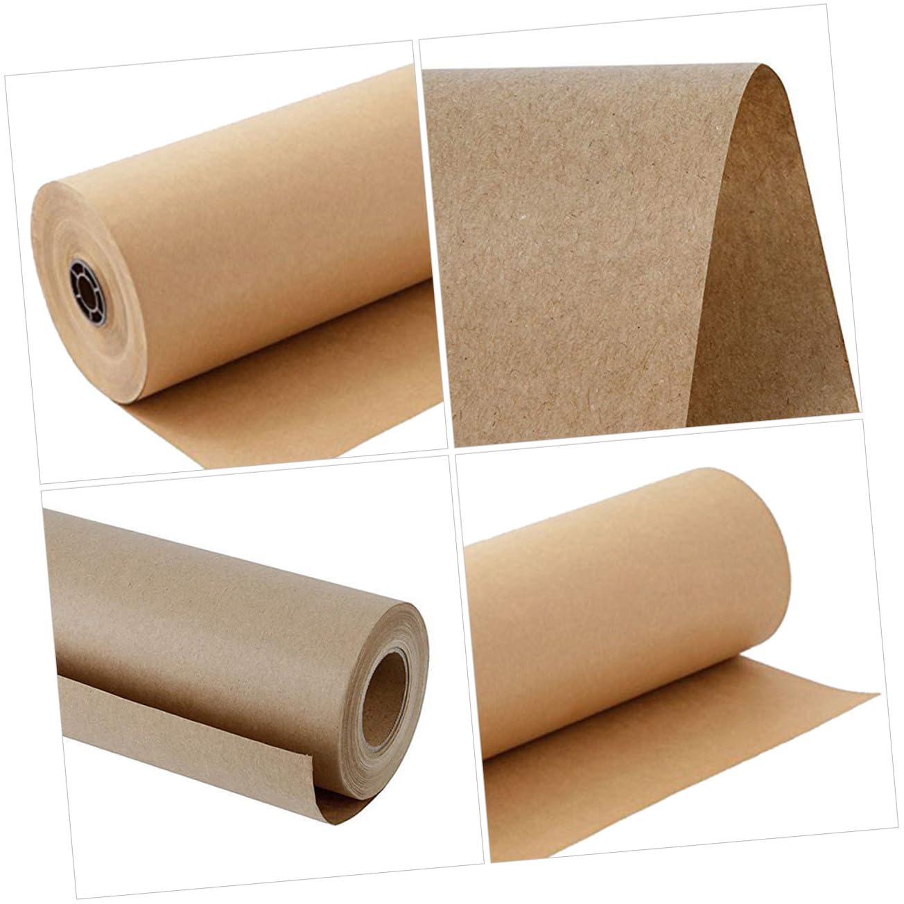 SAFIGLE 2rouleaux Papier Cadeau Kraft pour Emballage Cadeau Anniversaire Loisirs Créatifs et Décoration Intérieure