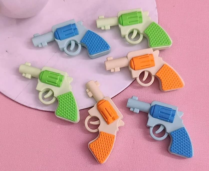 AK Store (Set of 4) 3D Cartoon Pistol Gun Shape Rubber Pencil Erasers, Stationery for Kids School Boys Girls, Birthday Return Gifts (B0CKLVGPNY) Amazon Price History, Amazon Price Tracker
