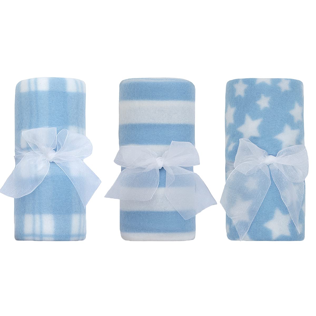 Undercover 3 Pack Baby Blanket 19C195 Blue Set (1xEach)