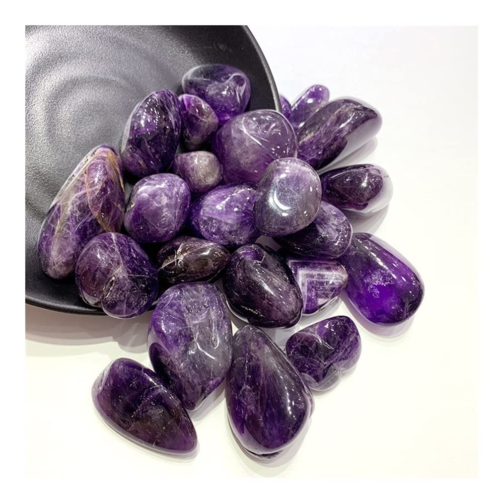 Raumdekoration Stein Natürlicher Amethyst Trommelstein Steine ​​für Gartendekoration Balance Edelstein Dekoration Kristall