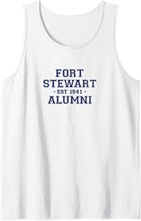 Fort Stewart Alumni College Themed Fort Stewart Army Veteran Tank Top