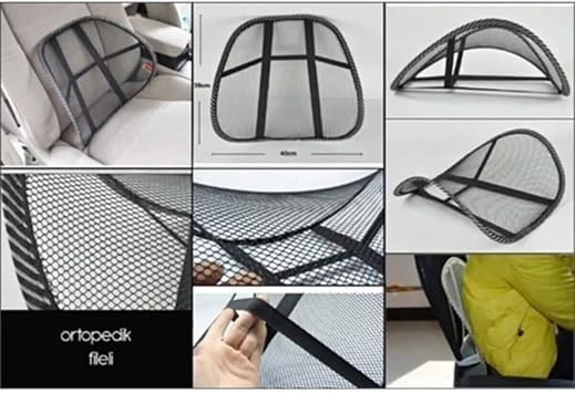 Sogex Backrest Mesh Sweat-Free Lumbar Support Cushion Orthopedic Office Sofa Pillow Waist Hernia Protective Lumbar Support