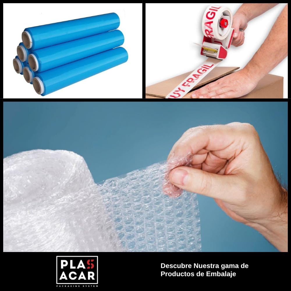 Bobina Papel Secamanos Mecha AZUL 100% Celulosa Virgen Pack 6 Unidades