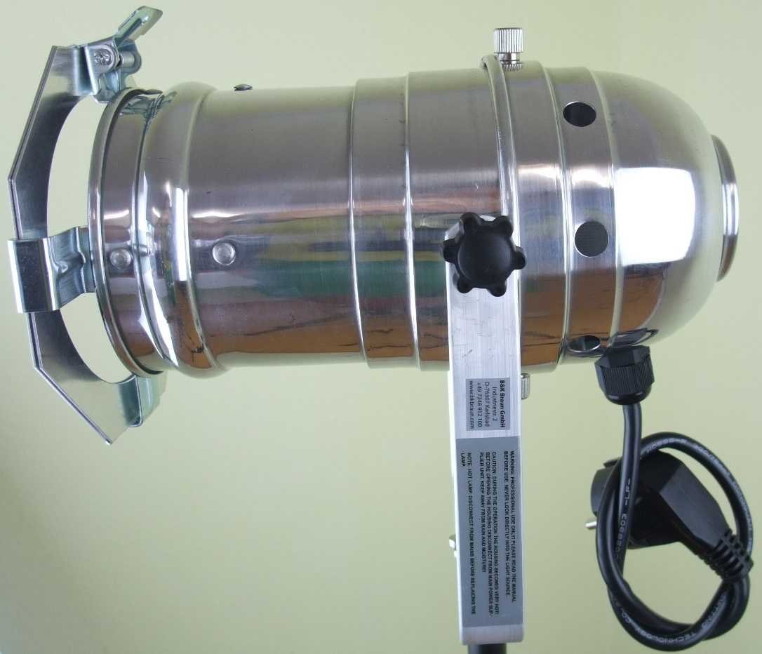 Varytec 1248-4 x PAR 30 Spot-Light Scheinwerfer SILBER polish PAR-30 mit E-27 Fassung & Kabel mit Schuko-Stecker