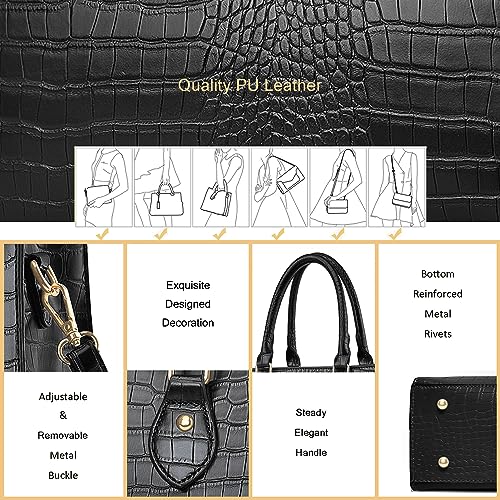 Image of CHICAROUSAL Crossbody Purses and Handbags for Women PU Leather Tote Top Handle Satchel Shoulder Bags