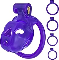 Vista 7 de FYJENNICC Love 1.0 - Jaula de castidad – Dispositivo de castidad masculina de resina ligera con bloqueo invisible, equipo de bondage para hombres